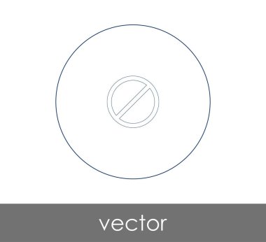 web tasarım ve uygulamaları, vektör illüstrasyon işareti simgesi yasak 