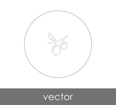 vektör çizim tasarım üzüm simgesinin