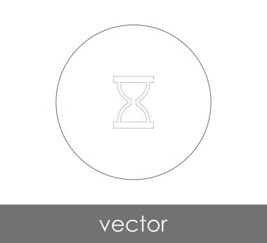 kum saati düz simgesi