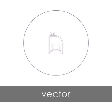 yakıt tenekesi simgesine web tasarım ve uygulamaları, vektör çizim için 