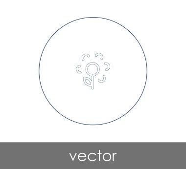 web tasarım ve uygulamalar için çiçek simgesi