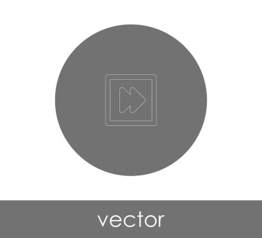 web tasarım ve uygulamaları, vektör çizim için hızlı ileri simgesi 