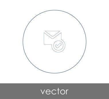 web tasarım ve uygulamalar için zarf simgesi