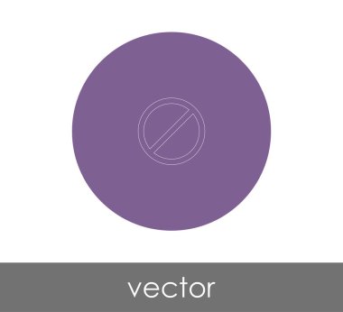 web tasarım ve uygulamaları, vektör illüstrasyon işareti simgesi yasak 