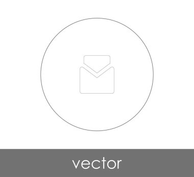 zarf simgesi, logo, vektör çizim 