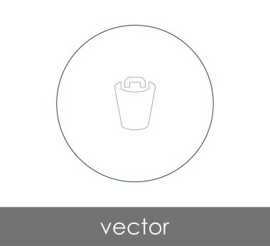 çöp kutusu simgesini web tasarım ve uygulamalar için