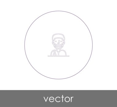 Doktor Simge vektör illüstrasyonu