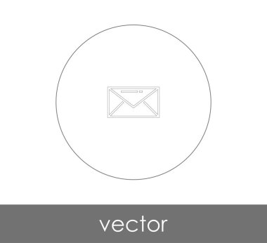 Vektör çizim, zarf simgesi, işareti  