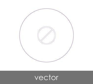 web tasarım ve uygulamaları, vektör illüstrasyon işareti simgesi yasak 