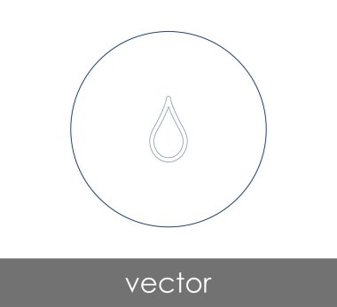 vektör çizim tasarım damla simgesinin