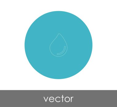 vektör çizim tasarım damla simgesinin