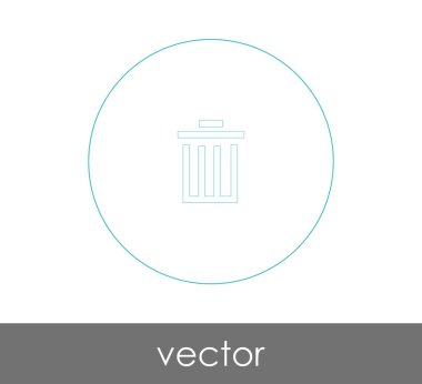 çöp kutusu simgesini web tasarım ve uygulamalar için