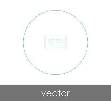 vektör çizim tasarım klavye simgesi