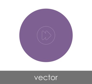 web tasarım ve uygulamaları, vektör çizim için hızlı ileri simgesi 