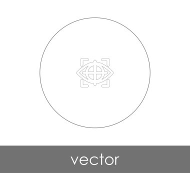 göz grafik simgesini, vektör çizim