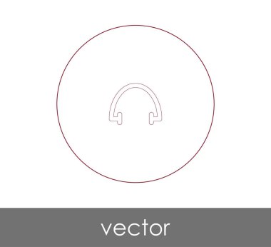 Çağrı Merkezi, ses kulaklık kutsal kişilerin resmi, vektör çizim için kulaklık simgesi