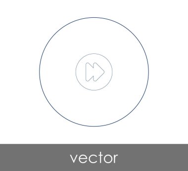 web tasarım ve uygulamaları, vektör çizim için hızlı ileri simgesi 
