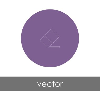 Silgi Kırtasiye Simge, vektör çizim