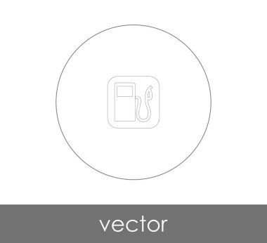 Gaz pompası kutsal kişilerin resmi, vektör çizim