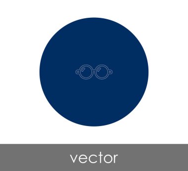 gözlük simgesi vektör illüstrasyonu