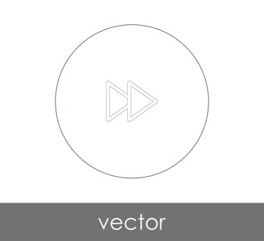 web tasarım ve uygulamaları, vektör çizim için hızlı ileri simgesi 