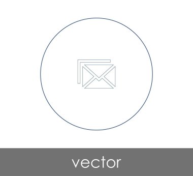 web tasarım ve uygulamalar için zarf simgesi