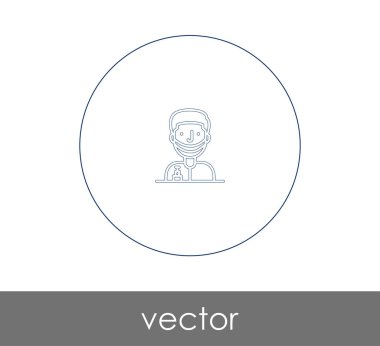 Doktor Simge vektör illüstrasyonu