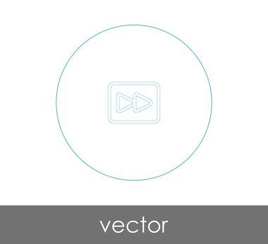 web tasarım ve uygulamaları, vektör çizim için hızlı ileri simgesi 