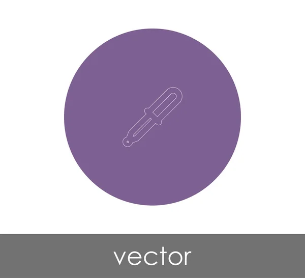 Pipette Web-Symbol — Stockvektor