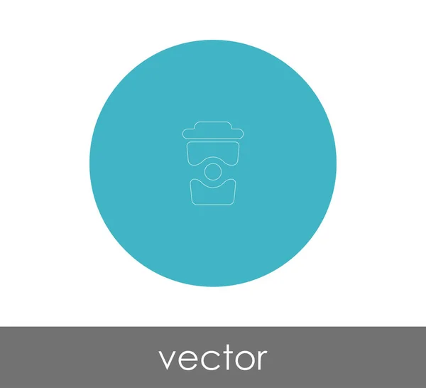 Illustration Vectorielle Icône Poubelle — Image vectorielle