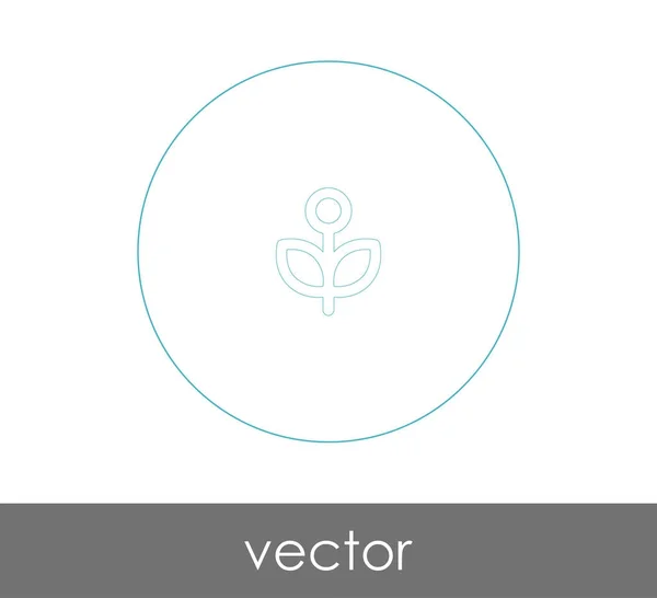 Ícone Flor Para Web Design Aplicações — Vetor de Stock