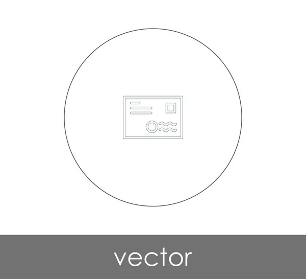 Envelop Icon Logo Vectorillustratie — Stockvector