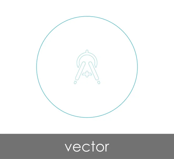 Vektor Illustration Design Der Zeichnung Kompass Symbol — Stockvektor