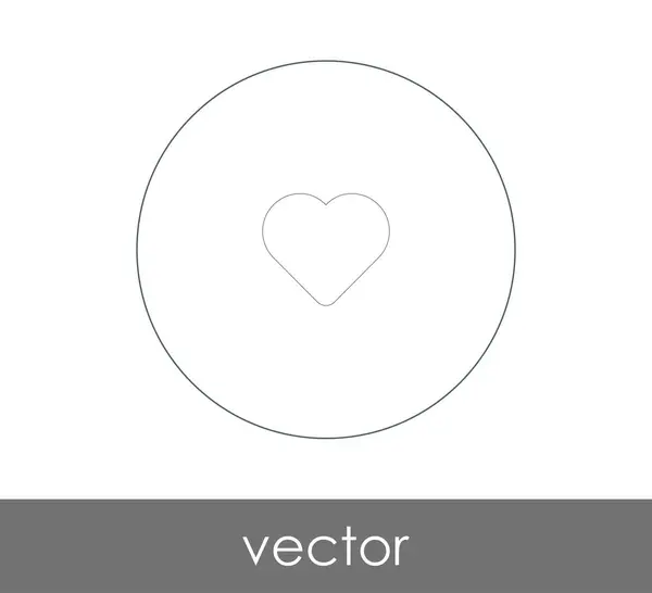 Herz Web Icon Vektorillustration — Stockvektor