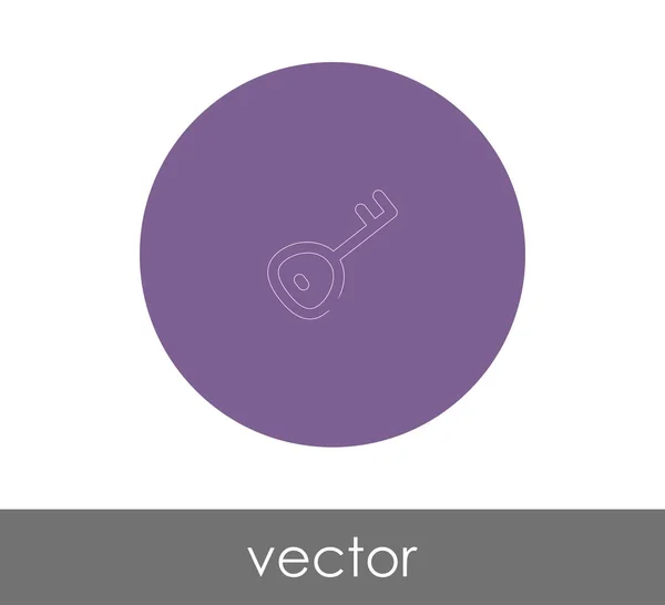 Icono Clave Para Diseño Web Las Aplicaciones — Vector de stock