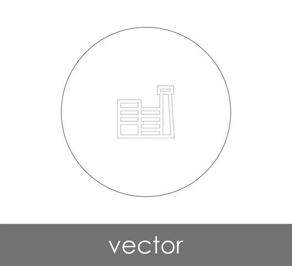 Web 设计和应用的工厂图标的矢量插图 — 图库矢量图片