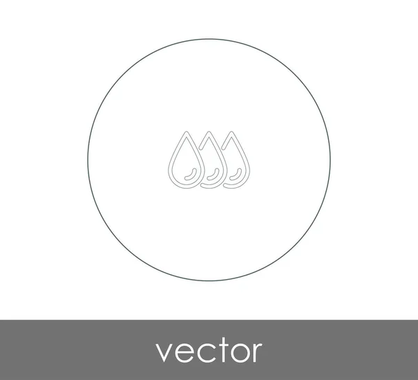 Diseño Ilustración Vectorial Del Icono Gota — Vector de stock