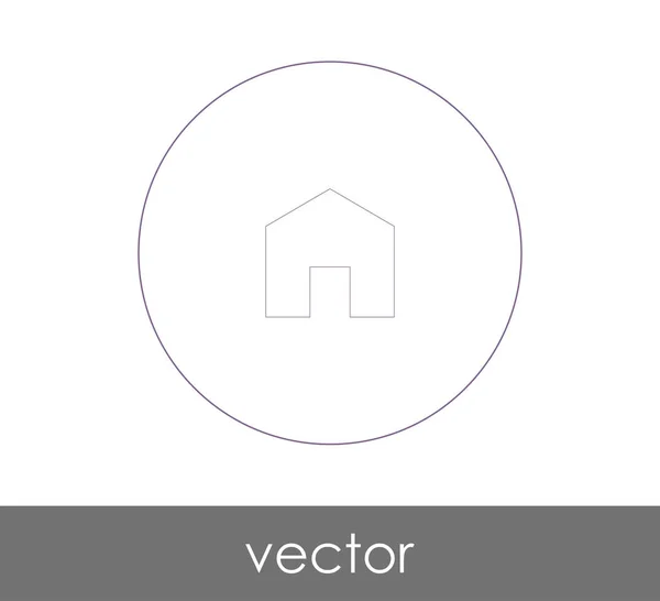 Hjem Web Ikon Vektor Illustration – Stock-vektor