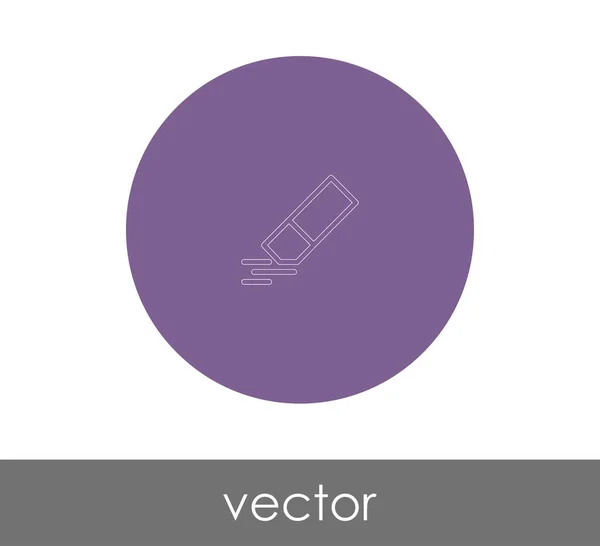 Vektor Illustration Design Von Radiergummi Symbol — Stockvektor