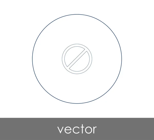 Pictograma Semnelor Interzise Pentru Web Design Aplicații Ilustrație Vectorială — Vector de stoc