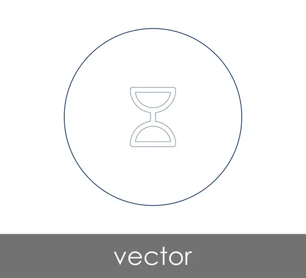 Sanduhr Symbol Vektor Illustration Logo — Stockvektor