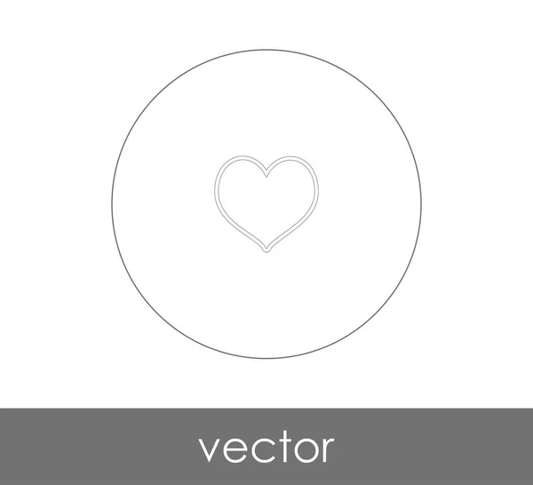 Herz Web Icon Vektorillustration — Stockvektor