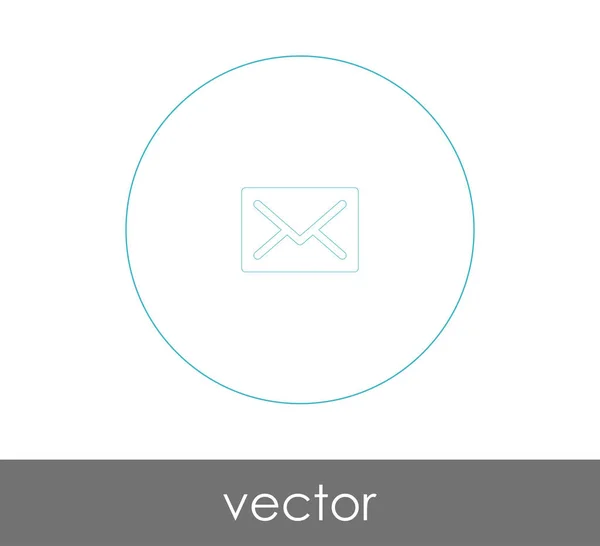 Значок Конверта Веб Дизайну Додатків — стоковий вектор