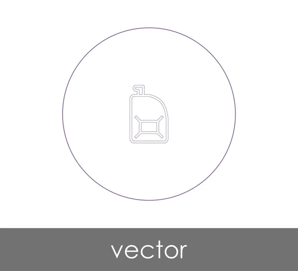 Icono Lata Combustible Para Diseño Web Aplicaciones Ilustración Vectorial — Archivo Imágenes Vectoriales