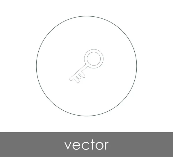 Icono Clave Para Diseño Web Las Aplicaciones — Vector de stock