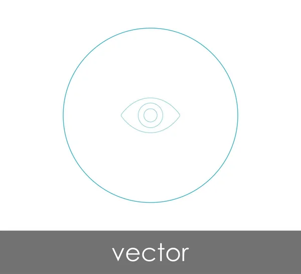 Иконка Глаза Векторная Иллюстрация — стоковый вектор