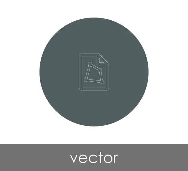 Ícone Documento Para Web Design Aplicações Ilustração Vetorial — Vetor de Stock