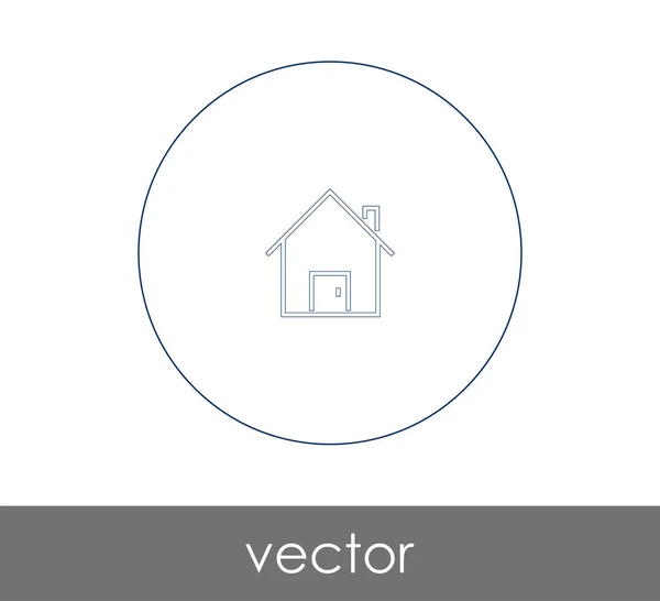 Inicio Icono Web Ilustración Vectorial — Vector de stock