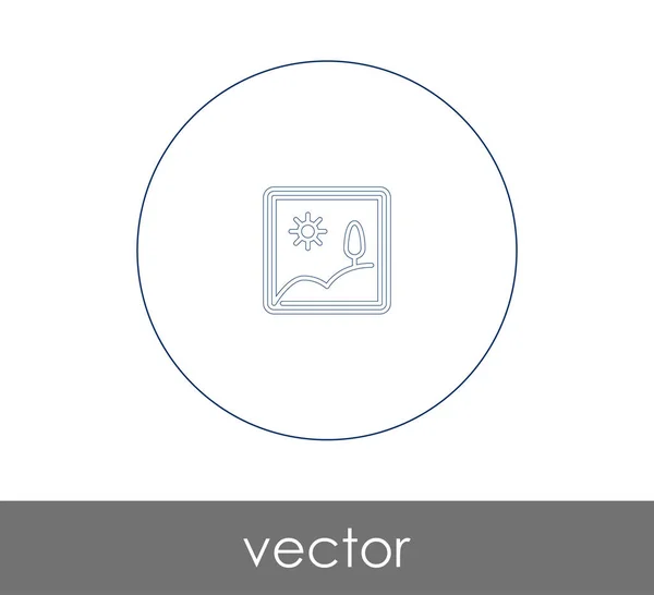 Icono Marco Imagen Para Diseño Web Aplicaciones Ilustración Vectorial — Vector de stock