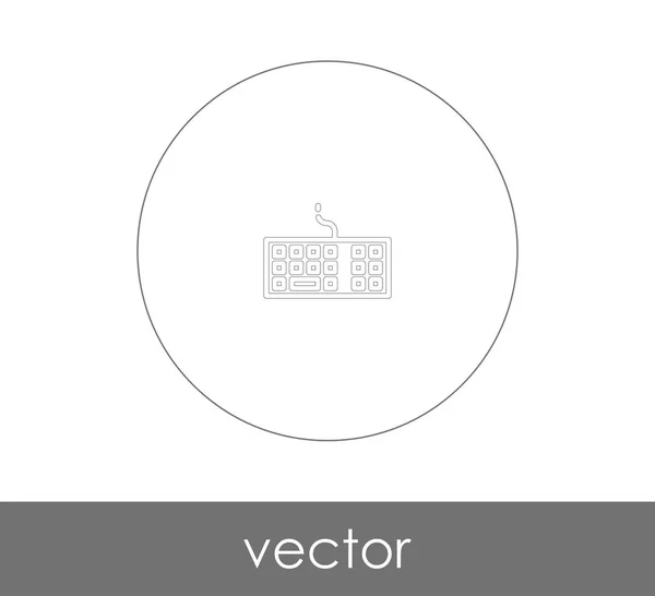 Icono Del Teclado Vector Ilustración Logotipo — Vector de stock